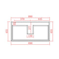 KDK Riva PVC Wall-Mounted Vanity — detail 4