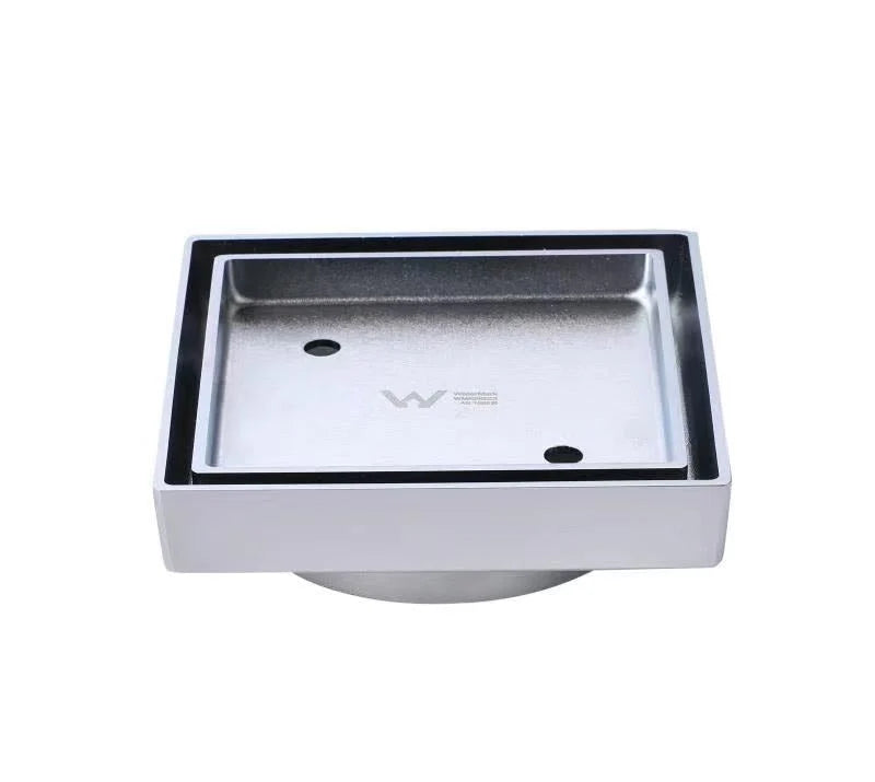 Brushed Square Tile Insert Floor Drain