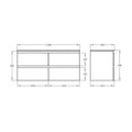 KDK PVC Wall-Mounted Vanity Cabinet (4 Drawers) — detail 9