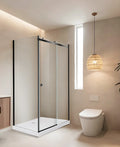 Vito Framed Shower Screen L-Shaped Side Panel Glass Package C — detail 3