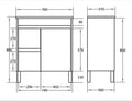 KDK Slim Free-Standing PVC Vanity — detail 15