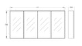 KDK PVC Shaving Cabinet – Modern Bathroom Storage — detail 12