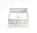 Cascade Fluted Square Art Basin — product view