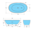KDK Estella Freestanding Bathtub — detail 3