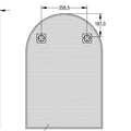 KDK Aura Arch Aluminum Framed Bathroom Mirror — detail 8