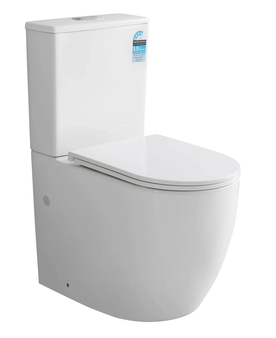 Dune Tornado Flush BTW Rimless Toilet Suite