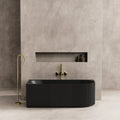 KDK Carpi Oval Freestanding Corner Bathtub — detail 6