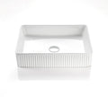 Vito Athena Fluted Rectangular Premium Ceramic Above-Counter Basin — detail 4