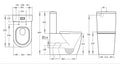 KDK Rola BTW Toilet Suite Trap Included — detail 5