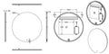 Round Back Lit LED Mirror, Multiple Sizes Available — detail 7