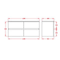 KDK PVC Wall-Mounted Vanity Cabinet (4 Drawers) — detail 10