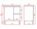 Bathroom Freestanding Vanity with Legs — detail 7