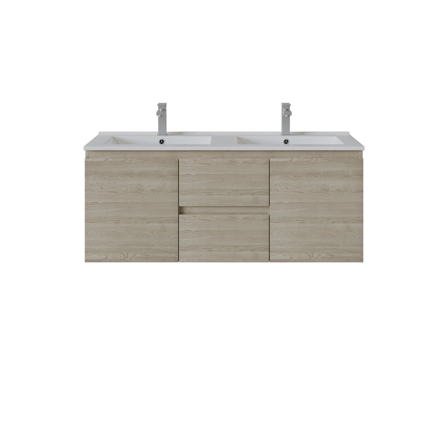 Bathroom Wall Hung Vanity (Double Bow)