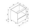 Floor Microwave Cabinet - Cabinet Only, No Door Panel — detail 2