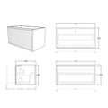 KDK Bellevue Slim Wall-Mounted Vanity — detail 5