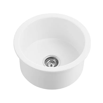 Camden Fireclay Round Insert/Undermount Sink