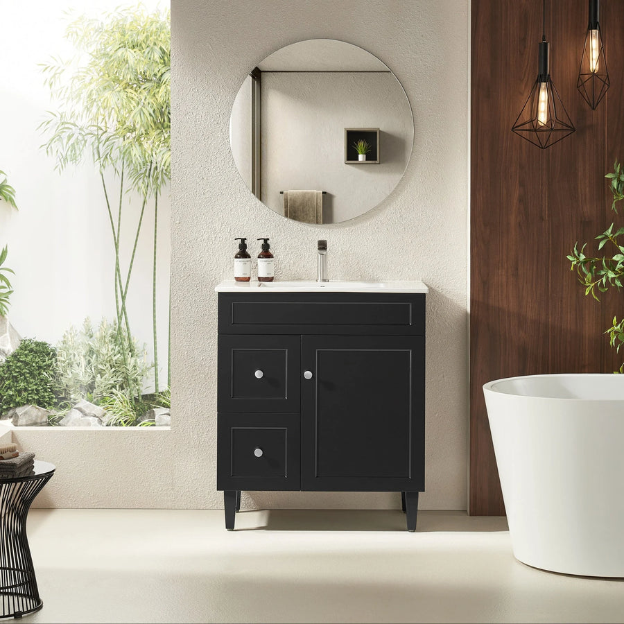 Ashford Floor Vanity (Left Drawer)