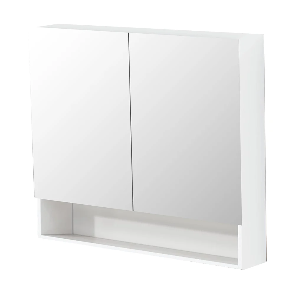 Polyurethane PVC Glass Shelf with Copper-Free Mirror – Moisture Resistant