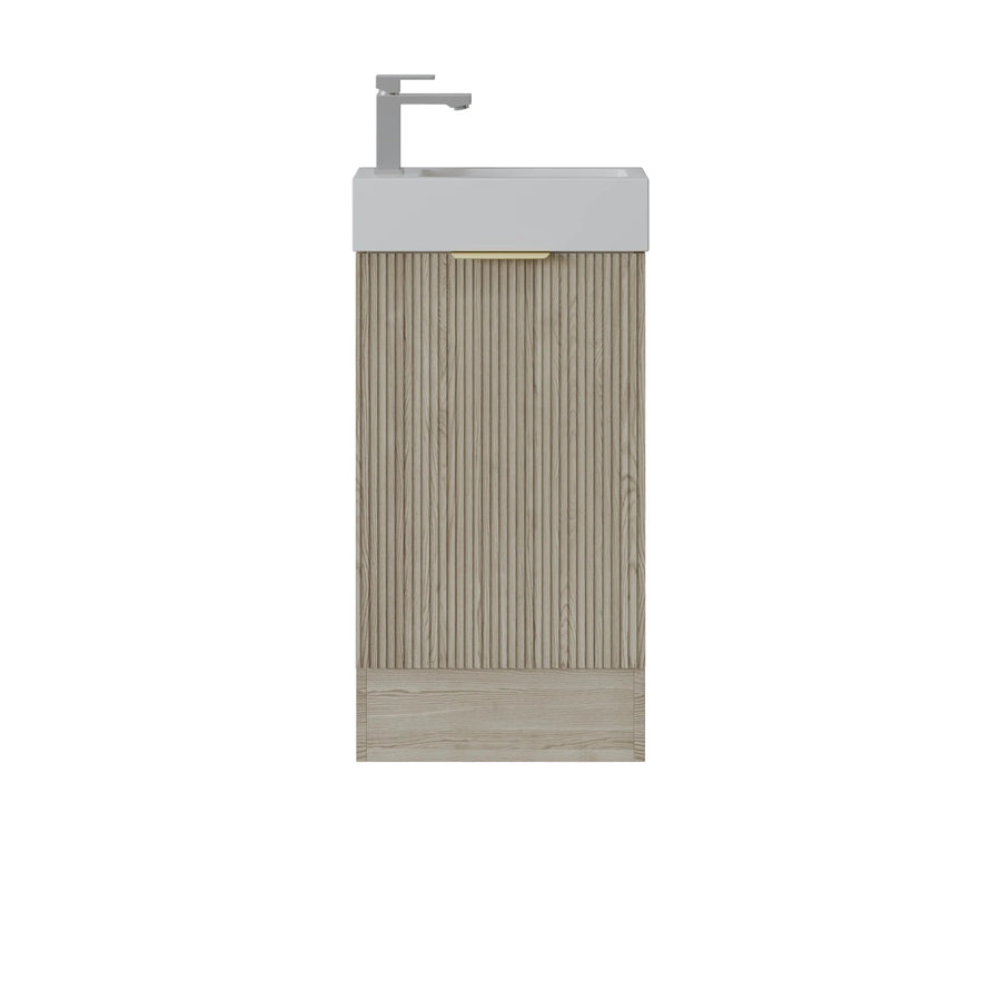 PVC fluted Cabinet with soft closing door