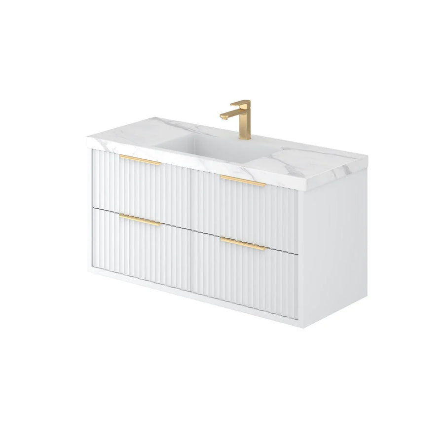 Marmore Aeterna Wall-Mounted PVC Cabinet with Soft closing drawers