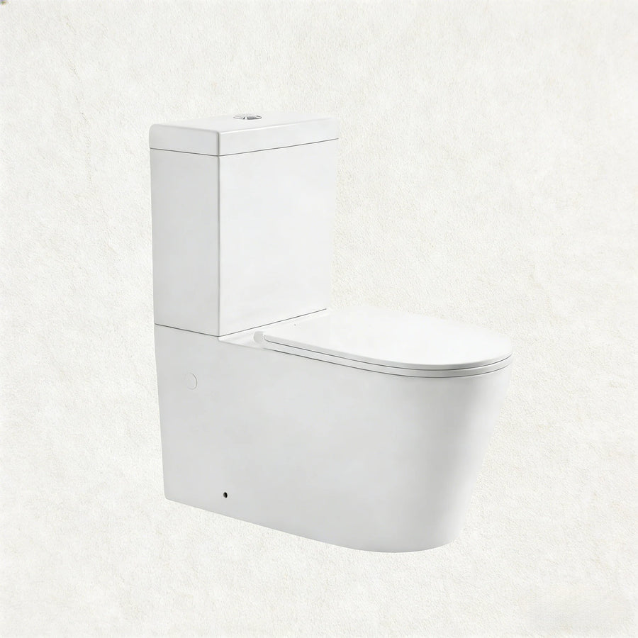 Stella Back to Wall Rimless Toilet Suite Trap Included