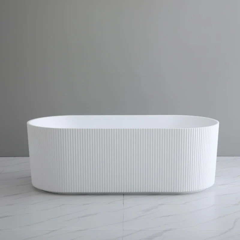 Rhonda Groove Freestanding Bathtub