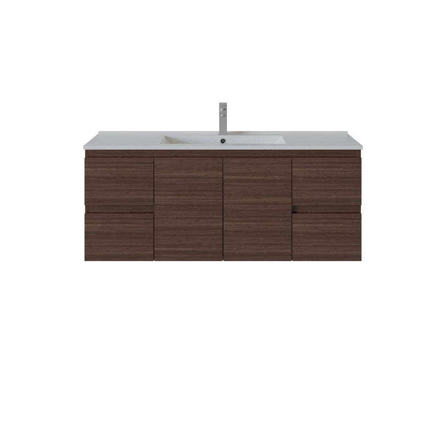 Bathroom Wall Hung Vanity (Single Bow)