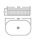 KDK Flow Ribbed Arch Console Basin — detail 5