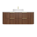KDK Artis Wall-Mounted PVC fluted Curved Cabinet with Soft-Close Drawers — detail 16