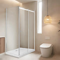 Vito Framed Shower Screen L-Shaped Side Panel Glass Package C — product view