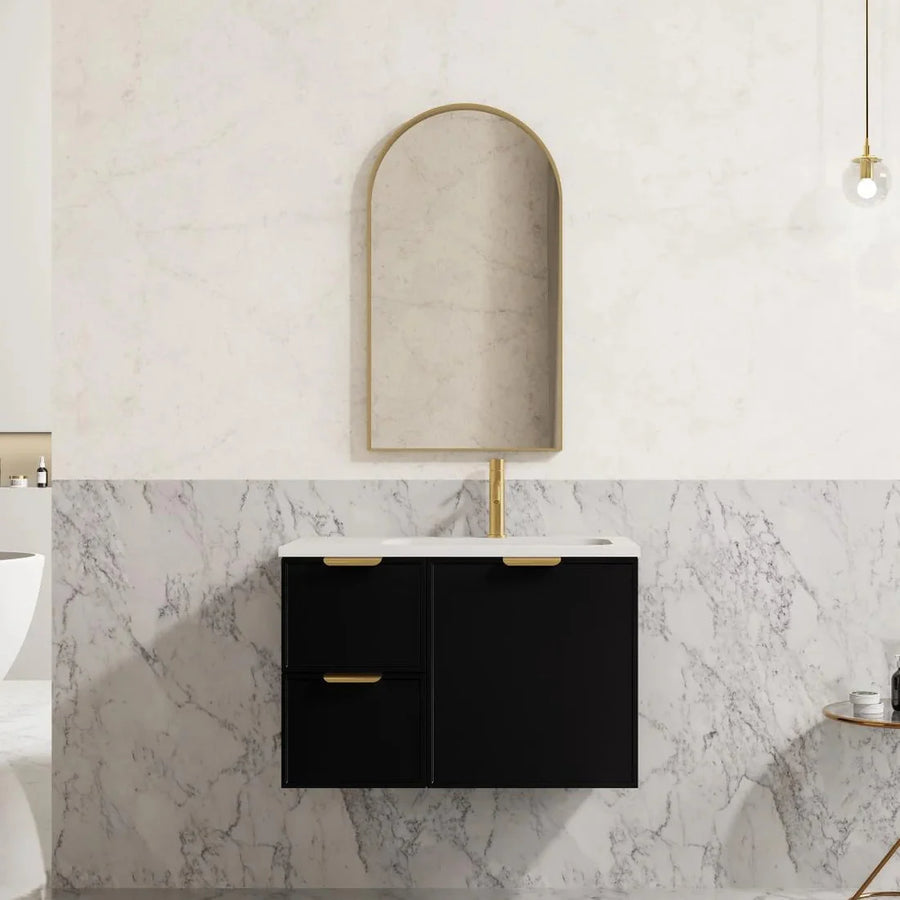 Aura Arch Aluminum Framed Bathroom Mirror