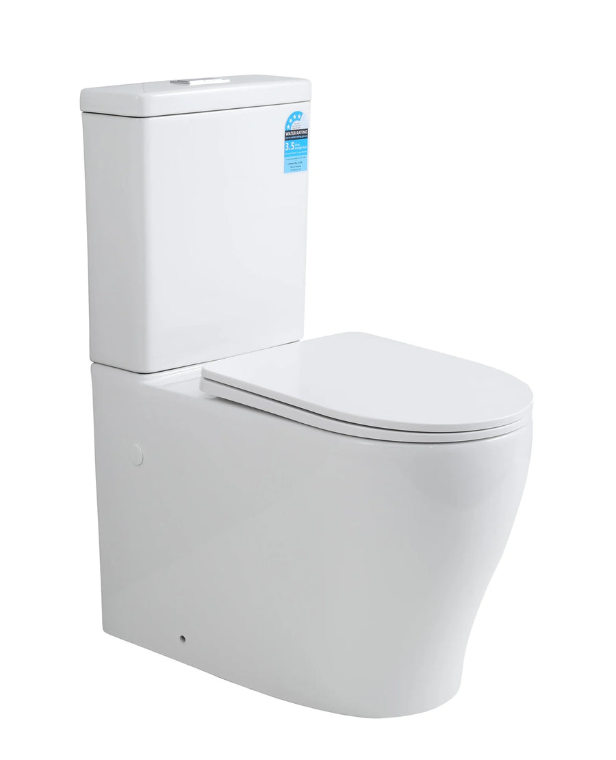 Zeus Tornado Flush Rimless Toilet Suite