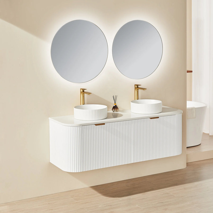 Solea Wall Hung PVC Cabinet with soft closing drawer