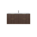 Edina Fluted Wall Hung PVC Cabinet with Soft closing drawers — detail 14