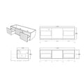 KDK Bellevue Standard Wall Hung Vanity — detail 5
