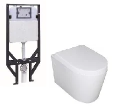 Flux R&T inwall Wall-Mounted Toilet Suite