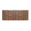 KDK Artis Wall-Mounted PVC fluted Curved Cabinet with Soft-Close Drawers — detail 9