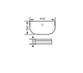 KDK Floe Ribbed Arch Console Basin — detail 3