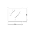 Rectangular LED Backlit Bathroom Mirror Pencil Edge — detail 9