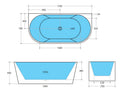 Elivia Back to Wall Bathtub — detail 6
