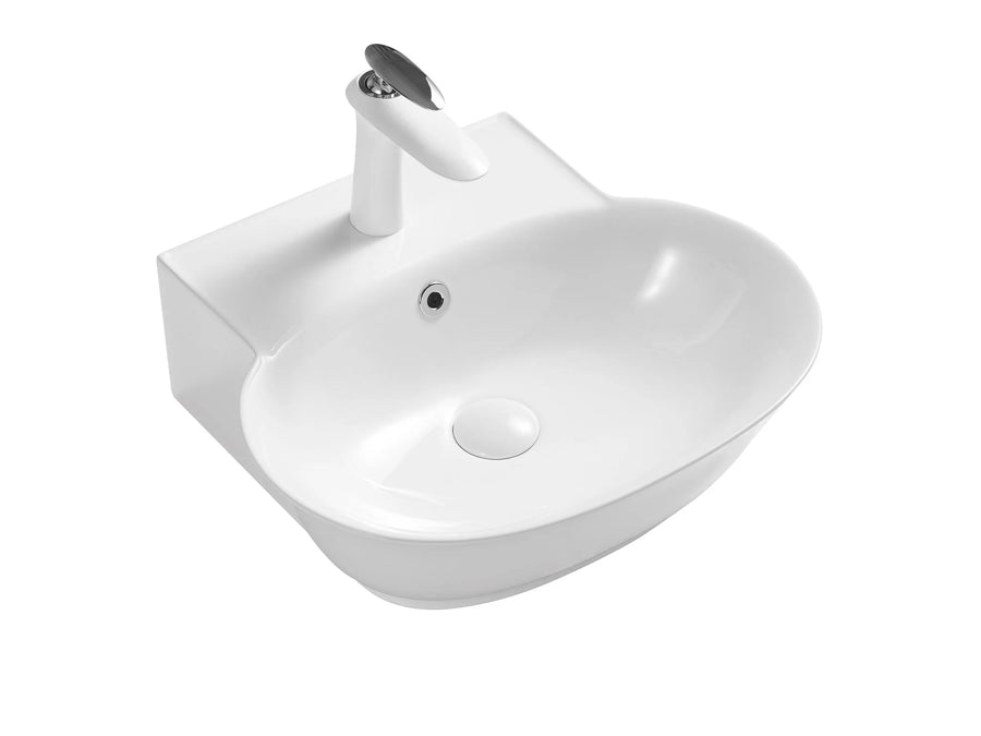 Wall-Mounted Ceramic Basin