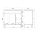 KDK Wren Leg Vanity Cabinet (PVC Material) — detail 11