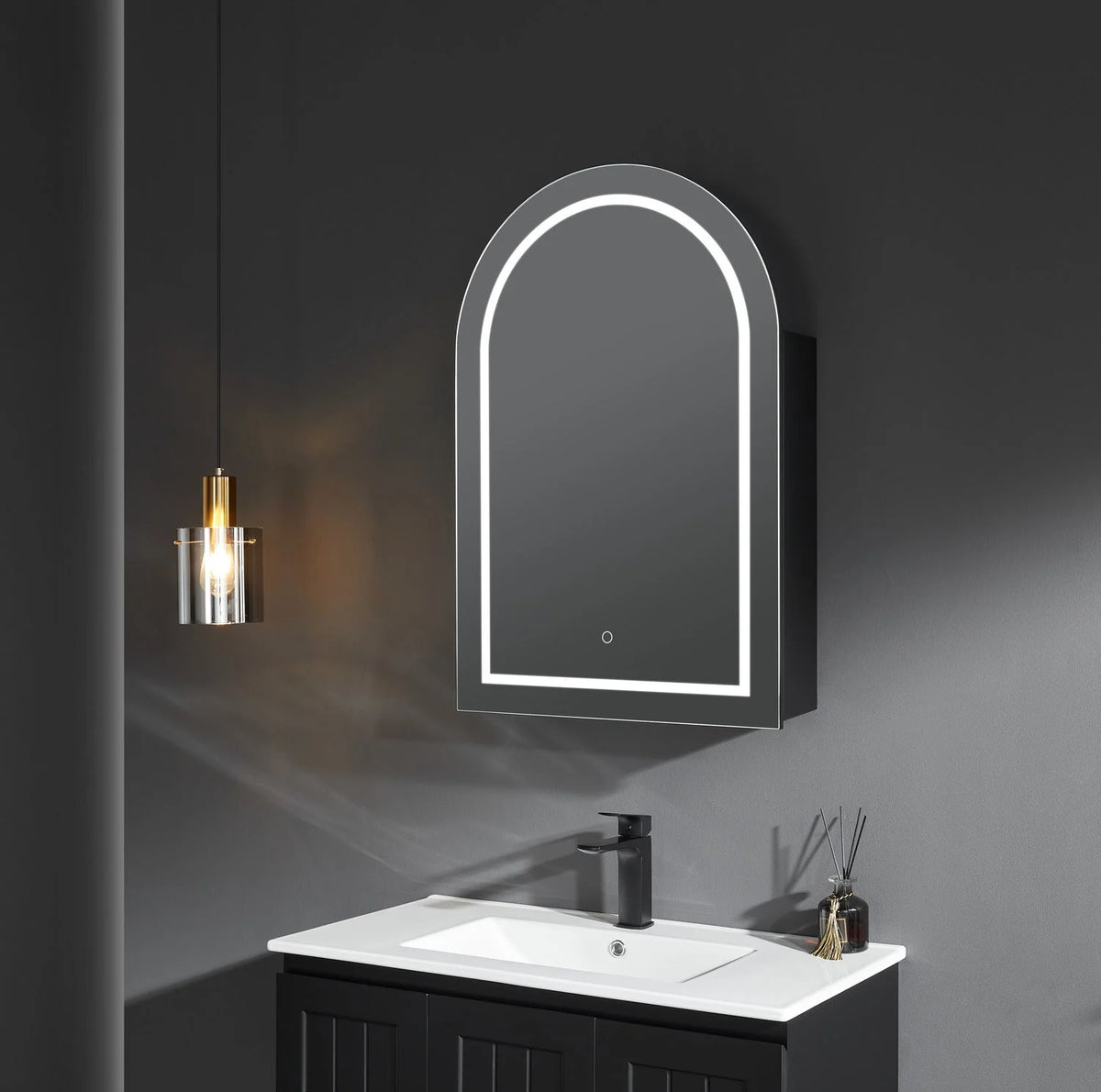 LED PVC Mirror Shaving Cabinet – Modern Bathroom Storage
