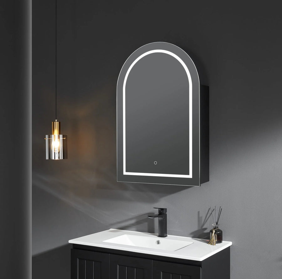 LED PVC Mirror Shaving Cabinet – Modern Bathroom Storage