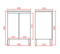 Bathroom Freestanding Vanity with Legs — detail 7