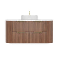 KDK Artis Wall-Mounted PVC fluted Curved Cabinet with Soft-Close Drawers — detail 19