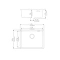 KDK Sintered Stone Undermount Kitchen Basin — detail 2