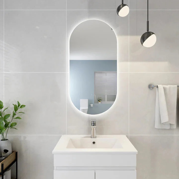 Ovian Back Lit LED Mirror Three Lights