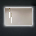 Rectangular LED Backlit Bathroom Mirror Pencil Edge — detail 3