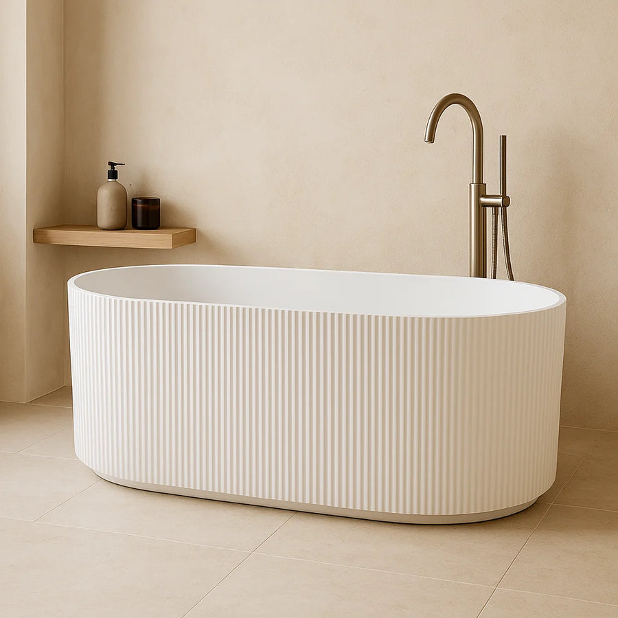 Ayana Fluted Freestanding Bathtub